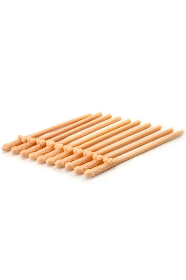 Stag Shop Male Sex Toys Stag Shop Bachelorette Penis Straws 10 piece