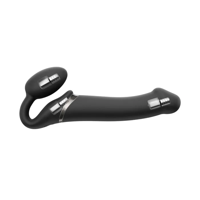 STRAP ON ME Female Sex Toys Strap On Me Strapless Bendable Remote Vibrating Strap On Large Black