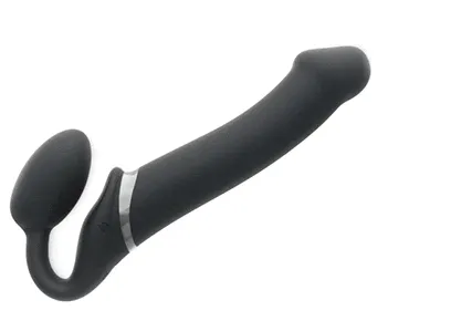 STRAP ON ME Female Sex Toys Strap On Me Strapless Bendable Remote Vibrating Strap On Large Black