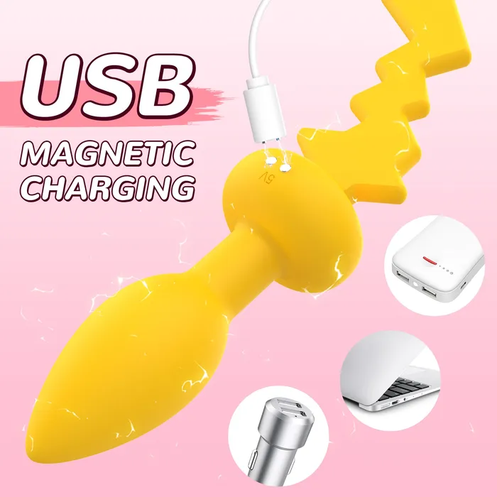 Vibrating Anal Butt Plug with Remote Control Amovibe Male Sex Toys