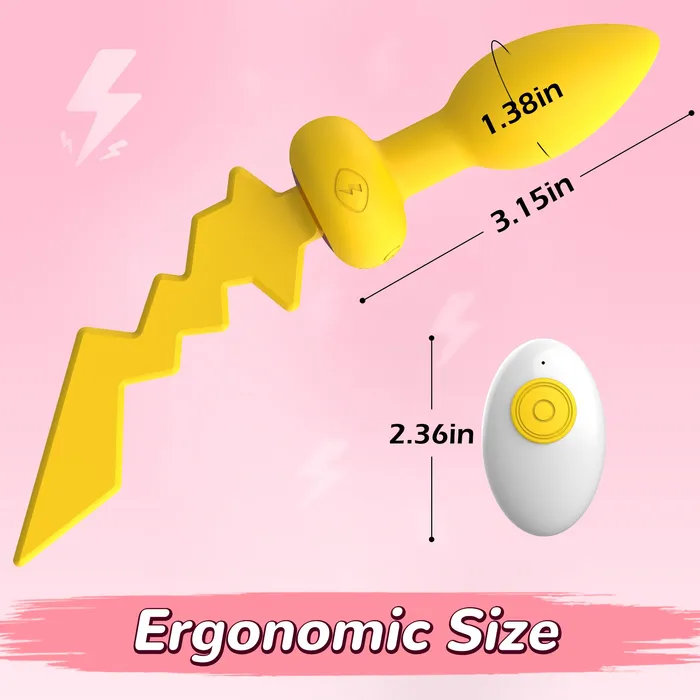 Vibrating Anal Butt Plug with Remote Control Amovibe Male Sex Toys