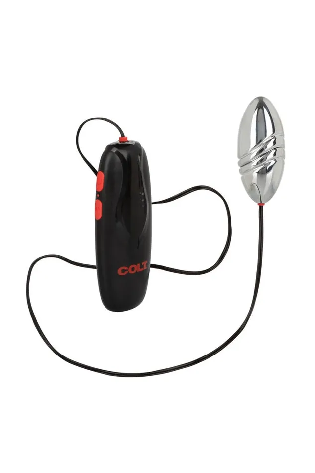 Vibrators Cal Exotics Cal Exotics Colt Rechargeable Turbo Bullet BlackSilver