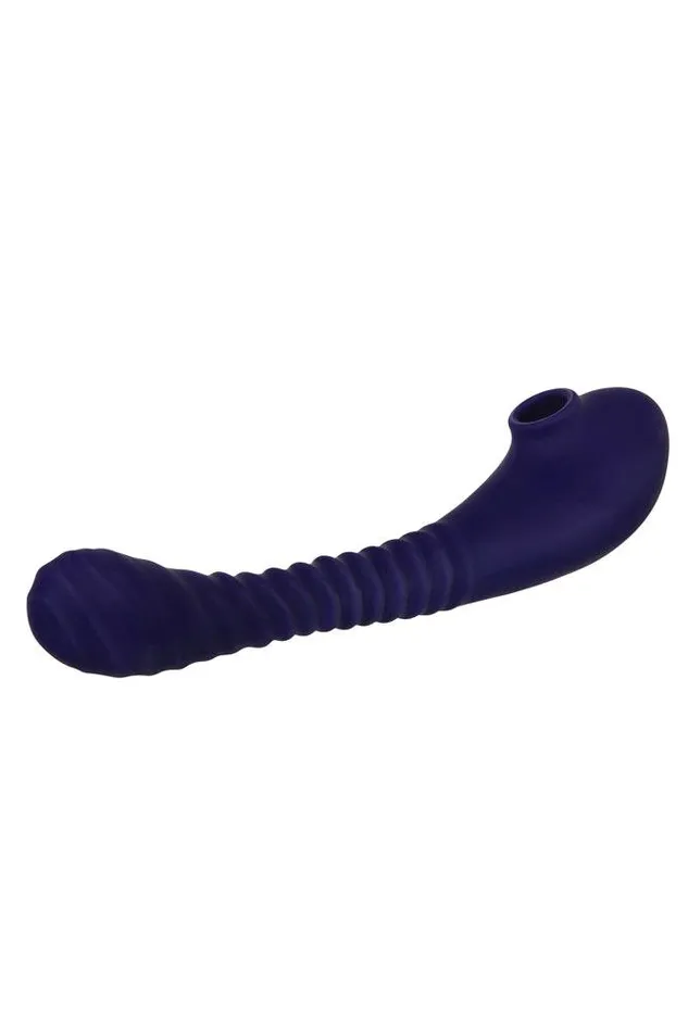 Vibrators Evolved Bendable Sucker DualEnded Vibrator Purple Evolved