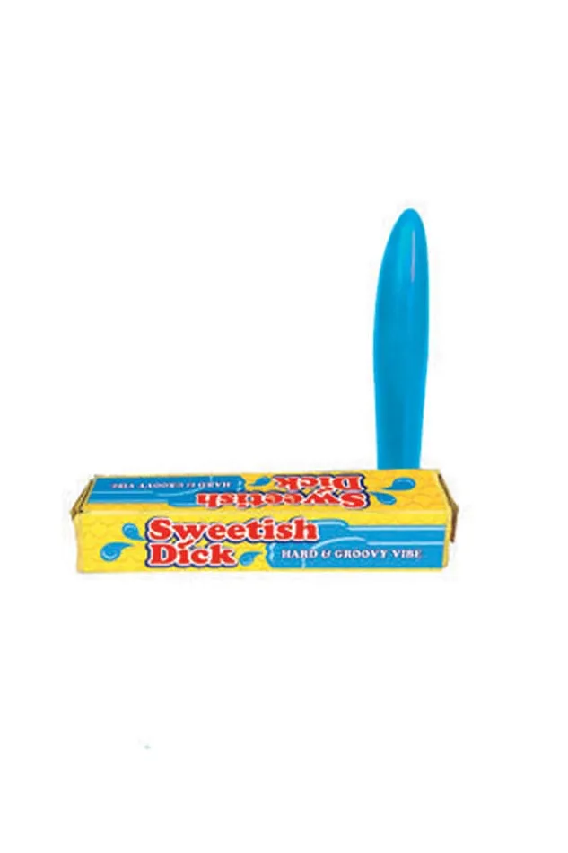 Vibrators Little Genie Little Genie Sweetish Dick Massager Vibrator Blue