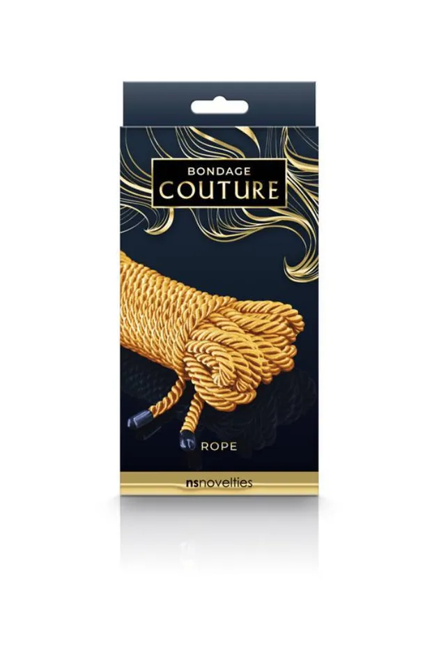 Vibrators NS Novelties NS Novelties Bondage Couture Bondage Rope Gold
