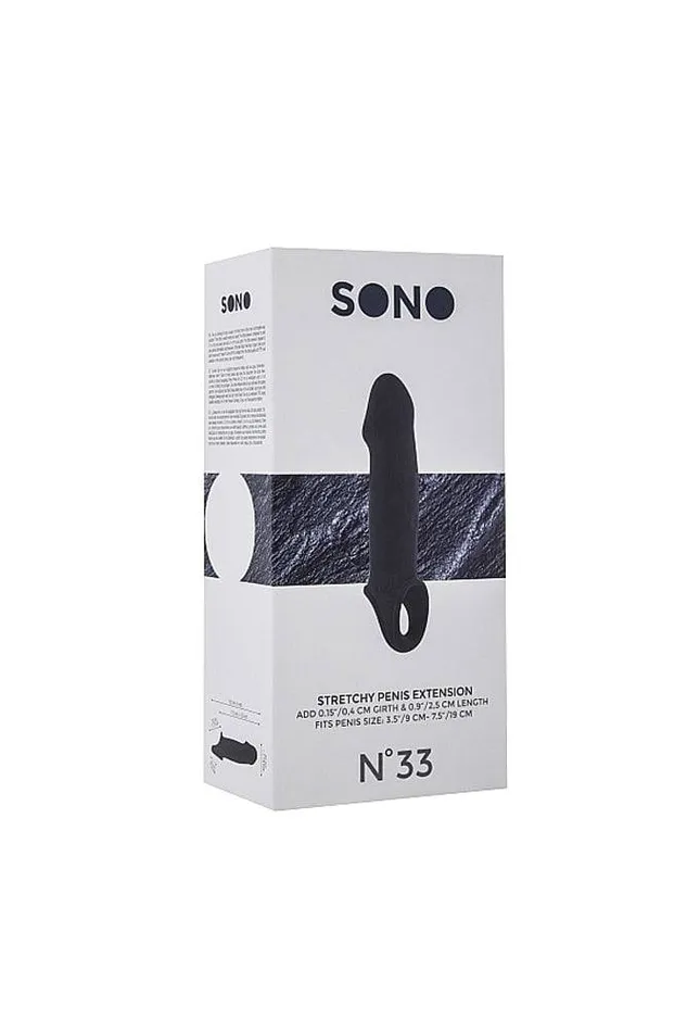 Vibrators Shots Toys Shots Toys Sono No33 Penis Extension Black