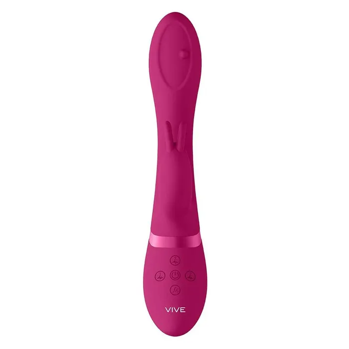 Vibrators Shots Vive Mira Spinning GSpot Rabbit Pink Shots Toys