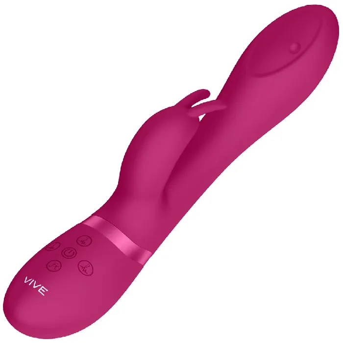 Vibrators Shots Vive Mira Spinning GSpot Rabbit Pink Shots Toys