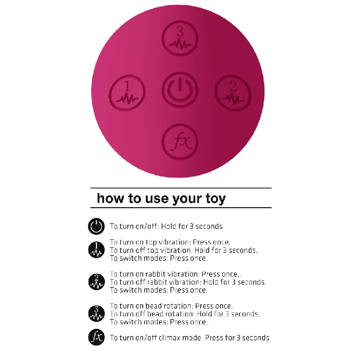Vibrators Shots Vive Mira Spinning GSpot Rabbit Pink Shots Toys