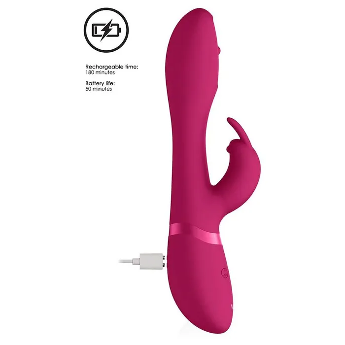 Vibrators Shots Vive Mira Spinning GSpot Rabbit Pink Shots Toys