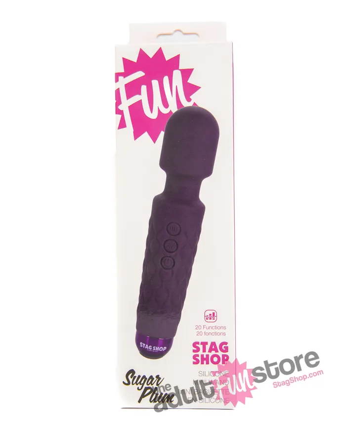 Vibrators Stag Shop Sugar Plum Mini Massage Wand Purple Stag Shop
