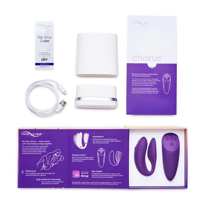 Vibrators We Vibe Chorus Teledildonic Couples Vibrator Purple We Vibe