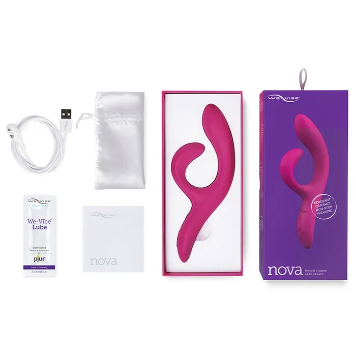 We Vibe Nova 2 Teledildonic Rabbit Vibrator Fuschia We Vibe Vibrators