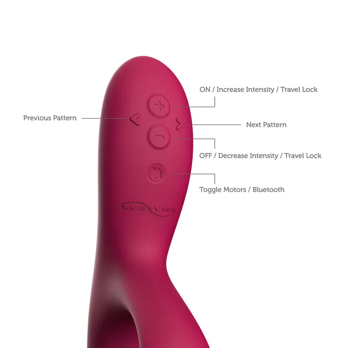 We Vibe Nova 2 Teledildonic Rabbit Vibrator Fuschia We Vibe Vibrators