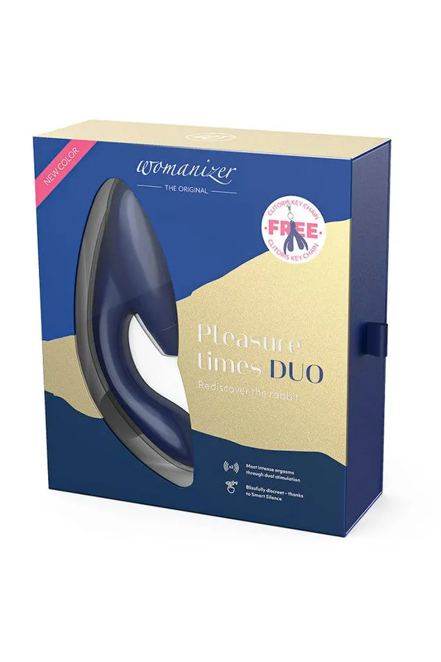 Womanizer Female Sex Toys Womanizer Duo Dual Stimulation Vibrator Blueberry