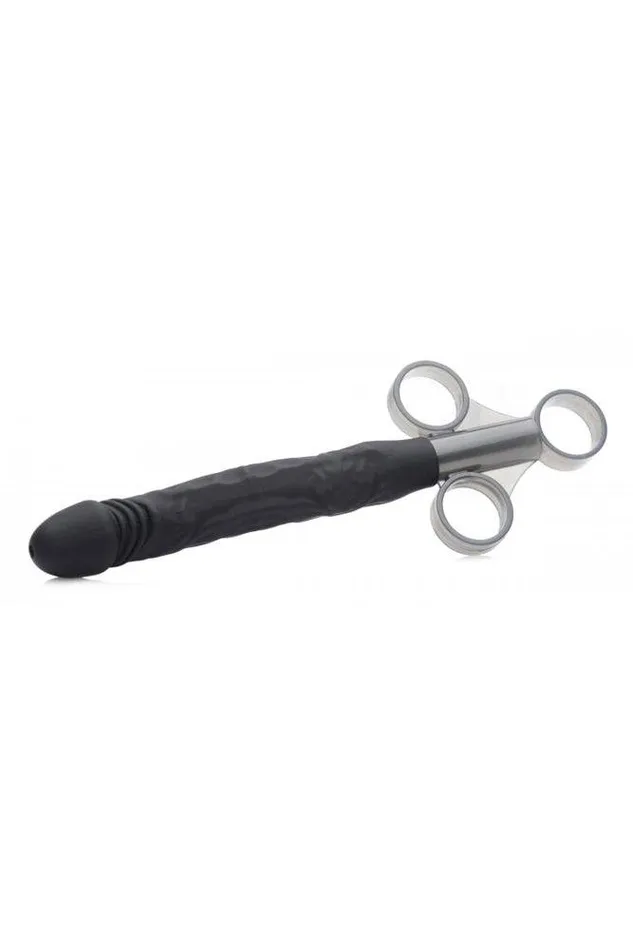 XR Brands Dildos XR Brands Master Series Jizz Shooter Silicone Dildo Lube Launcher Black XR Brands Dildos XR Brands Master Series Jizz Shooter Silicone Dildo Lube Launcher Black