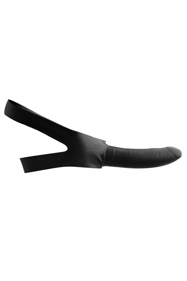 XR Brands Master Series Face Fuk Strapon Mouth Gag Black XR Brands Female Sex Toys