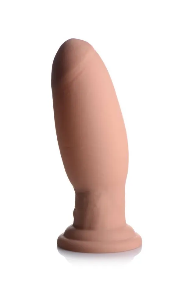 XR Brands Swell 7X Inflatable Vibrating Silicone Dildo 7 Inch Beige XR Brands Anal