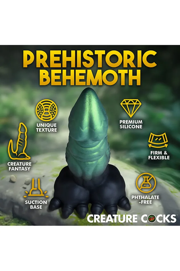 XR Brands XR Brands Creature Cocks Dickosaur Dinosaur Silicone Dildo Green Dildos